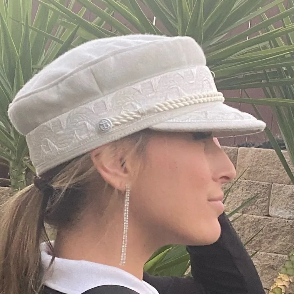 Lack of Color Small Cream Colored Hat See Video